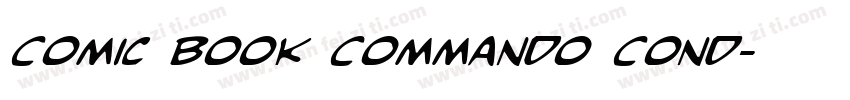 Comic Book Commando Cond字体转换